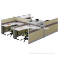 L6+D32 factory price E0 level malemine with laser edge factory customized green material office 4 people workstation